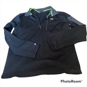 Mens Koppen black quarter zip